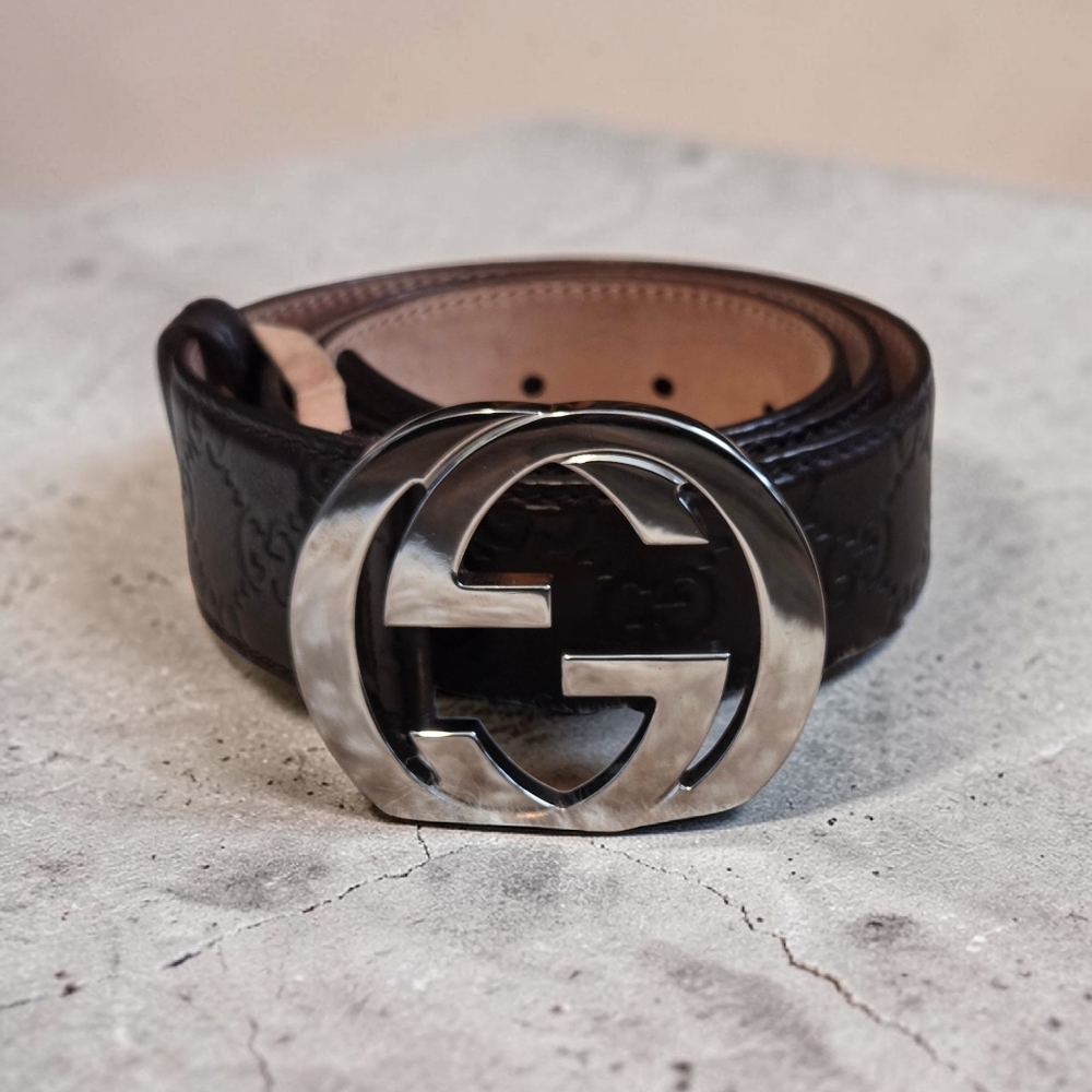 Authentic Brown Gucci Guccissima leather Belt - Picture 2 of 6